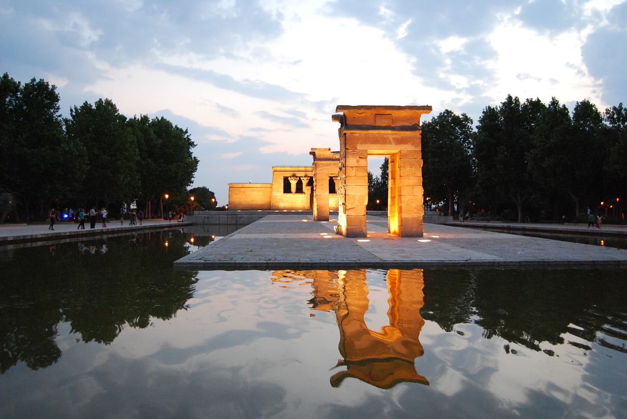 El templo de Debod en la actualidad